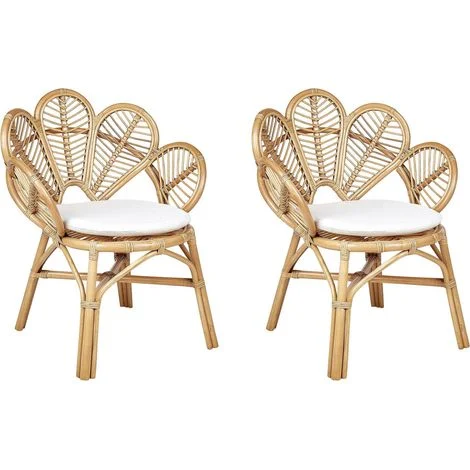 Poltrona da giardino in rattan naturale stile boho Florentine II