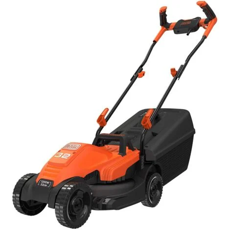 Black & Decker BEMW451BH-QS tagliaerba Tagliaerba a spinta AC Nero, Arancione