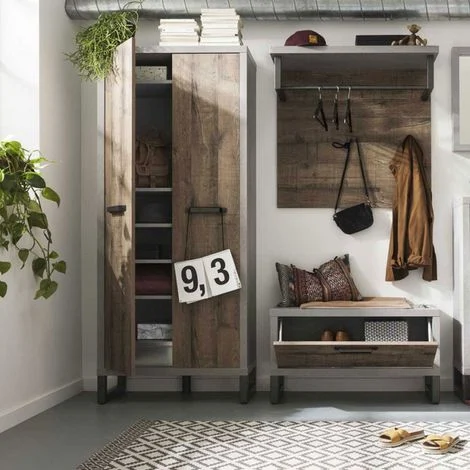 Armadio ingresso multiuso ufficio design moderno industriale Dublin