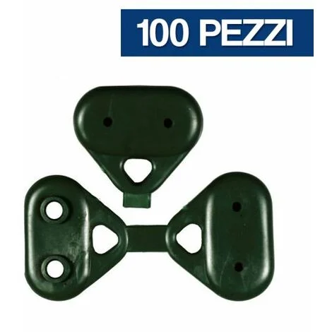 BOTTONI GANCI CLIPS PER RETE VERDE TELO OMBREGGIANTE FISSAGGIO PZ 100 (34717/1)