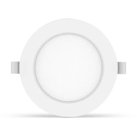 Faretto Led slim da incasso 6W Rotondo Cornice bianca Apertura 100 gradi Bianco caldo 3000K Aigostar