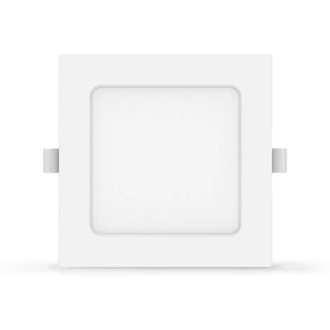 Faretto Led slim da incasso 6W Quadrato Cornice bianca Apertura 100 gradi Bianco freddo 6500K Aigostar