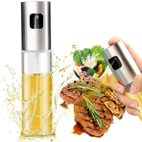 Spruzzino Olio da Tavola 100ml Spruzzatore Aceto Oliera Spray Portatile Cucina