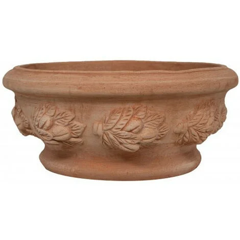 Ciotola in Terracotta 100% Made in Italy interamente Lavorata a Mano Vaso da esterno