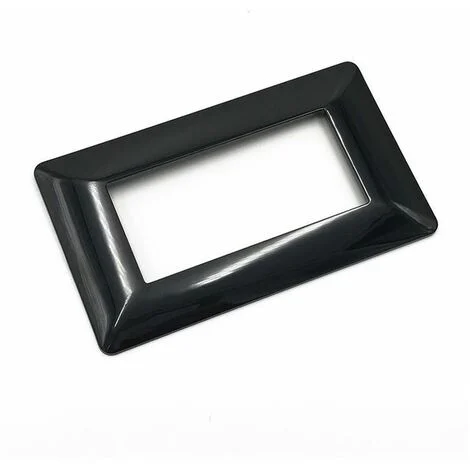 Placca Nera 4 posti Compatibile con Bticino Matix