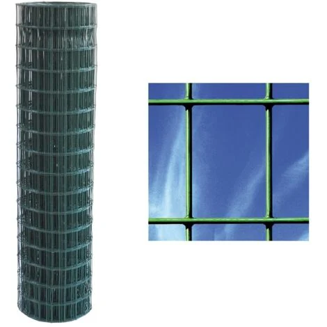 Sidex rete di recinzione elettrosaldata plastificata zincata 25 mt x 150 cm h maglia 75x50 mm