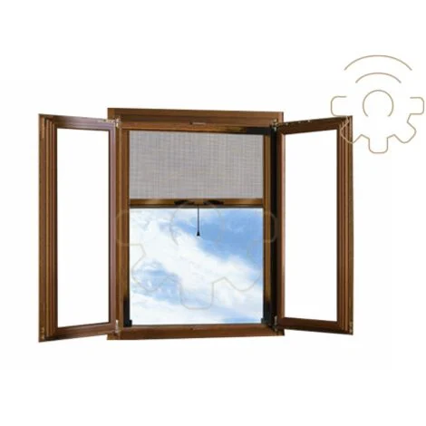 Zanzariera a rullo per finestra con frizione 100x170 colore Bronzo zanzariera moschiera