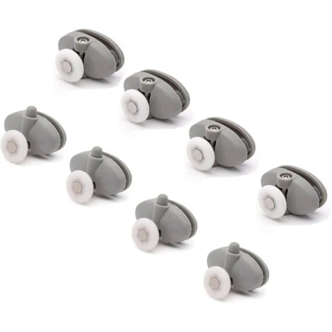 Kit 8 pz cuscinetti di ricambio vetro box doccia anta scorrevole Obi 1