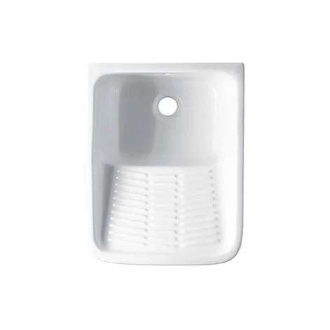 Pilozzo Laundry cm. 47x60 con strizzatoio bianco lucido di