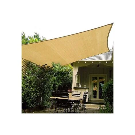 Tenda a vela, telo ombreggiante gazebo, piscina, giardino rettangolare 4x5mt