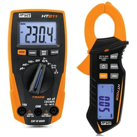 Starterkit HT Multimetro digitale HT211 e Pinza amperometrica HT7OO5 HA002110