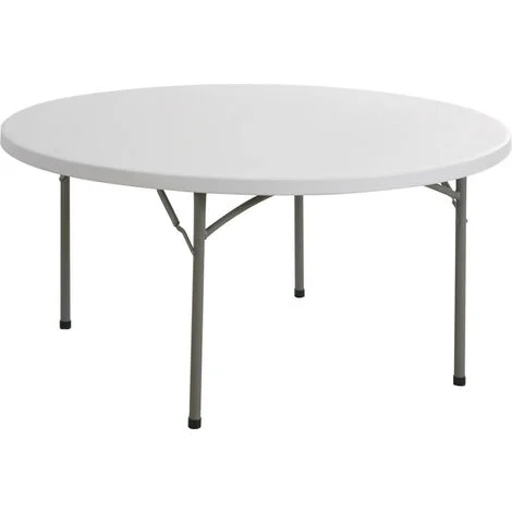 Tavolo Catering Rotondo Pieghevole Ø115 cm Tosini Bianco CZ115