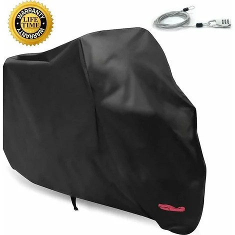 Teli per moto Garage per moto, Telo per moto, Garage per moto pieghevole, Telo per moto, Telo protettivo per scooter da esterno e interno per Harley-Davidson, Honda, Suzuki (Nero, XL (245x105x125 cm))
