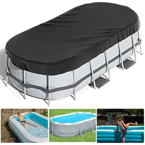 Copertura per piscina rettangolareCopertura 4 stagioni per piscine fuori terra, resistente al cloro e ai raggi UVCopertura protettiva per piscine rettangolariCopertura per piscina 213 x 305 cm