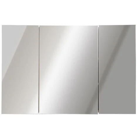 ARMADIETTO PENSILE DA BAGNO CON 3 ANTE A SPECCHIO 90 X 60 X 13.5 CM