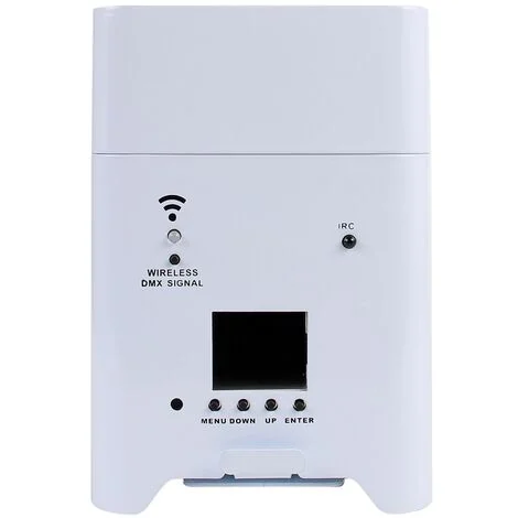 Faro Led a batteria 6x18W RGBWAUV 6 in 1 WiFi bianco Wisdom
