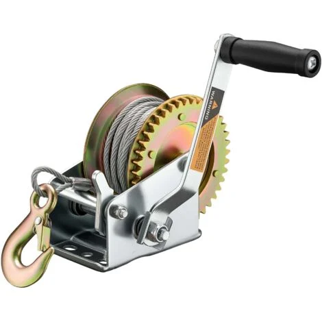 Verricello manuale 550kg 10m rapporto di trasmissione 4.1:1 argano a fune