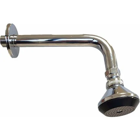 Braccio doccia con soffione e rosone lungo 20 cm Tecom DBRD20SOFBCromo