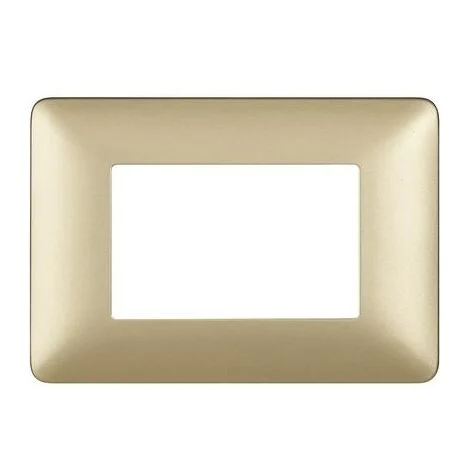 Placca Matix 3 moduli gold compatibile tipoAM4803MGL