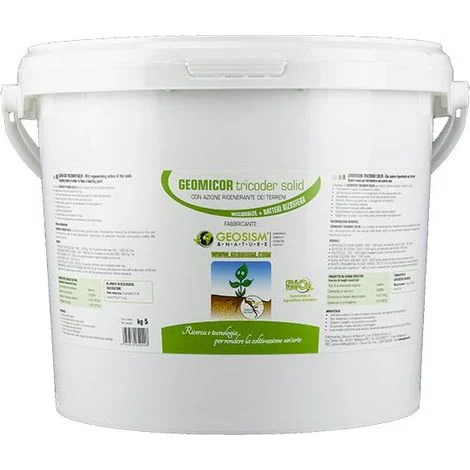 Geomicor Tricoder Solid, (5 kg), inoculo granulare di funghi micorrizici con trichoderma per ortaggi, fiori e piante