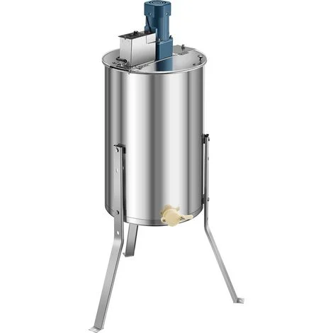 Mophorn Estrattore di miele elettrico in acciaio inox, centrifuga manuale per 3 telai, con coperchio trasparente, altezza regolabile, ideale per l'apicoltura, dimensioni 380 x 610 x 1210 mm