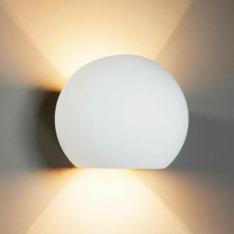 Applique In Gesso Lampada Moderna Da Parete A Doppia Emissione Luce Led G9 E07