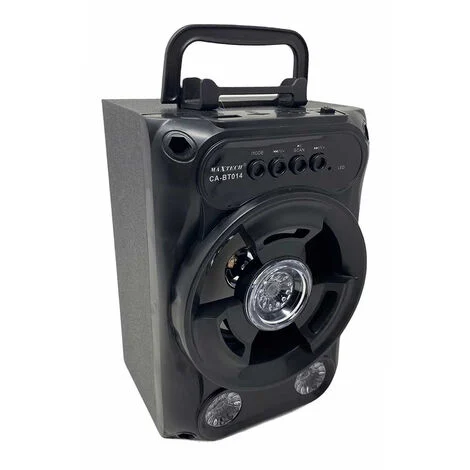 Cassa speaker bluetooth ricaricabile 30 watt radio fm con luci ingresso aux porta usb slot tf mini sd portatile BT014