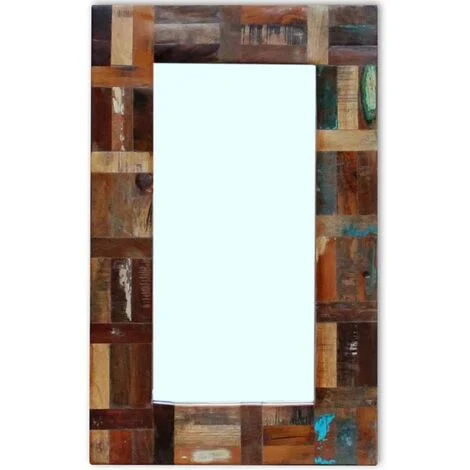 Specchio in Legno Massello di Recupero 80x50 cm vidaXL