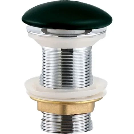 Ceramia PixL Piletta a flusso libero 5/4' senza troppopieno per lavabi e catini, verde opaco (CEPXPLUGGEM)