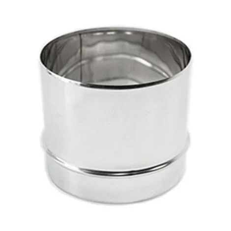 Raccordo inox m da 150mm per collegare tubo rigido a tubo flessibile