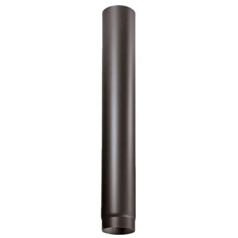 Tubo nero diametro 12cm lunghezza 50cm per stufa a legna in acciaio al carbonio