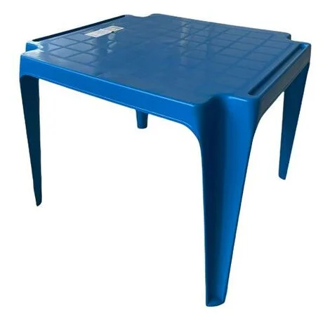 Tavolo Tavolino da gioco per Bambino Colore BLU in Polipropilene Impilabile