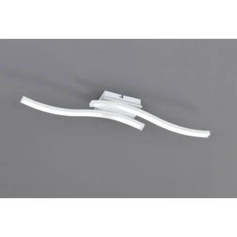 Plafoniera Interno Led 2 Bacchette Ondulate Bianco Route GD Trio