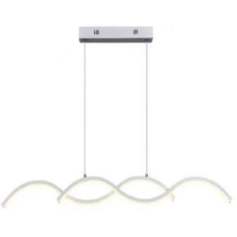 Lampadario led a sospensione 25 watt lampada twist bianco Luce Naturale 4000k