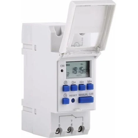 Timer elettrico settimanale LCD con display digitale – Interruttore orario programmabile 15A / 220V