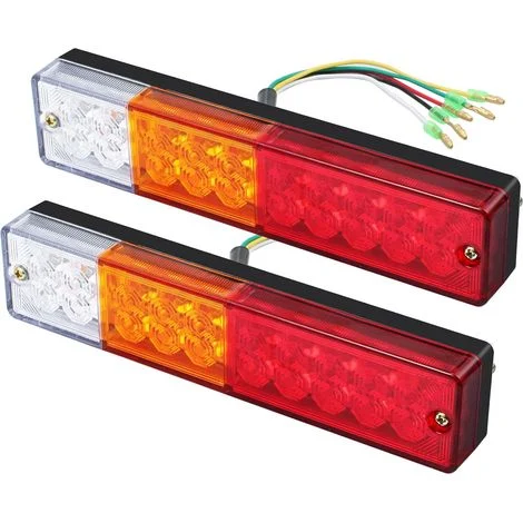 x LED fanali posteriori retromarcia freno indicatore di direzione luce posteriore 40 LED universale 12V 24V per rimorchio camion roulotte UV barca camper