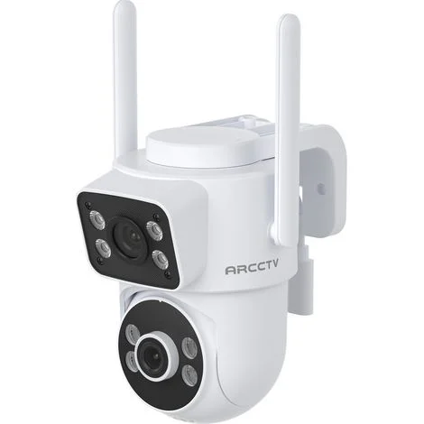 Telecamere di sorveglianza,WLAN 2,4 GHz + 5 GHz,orizzontale 280°,verticale 90°,rilevamento del movimento,ARCCTV F9 - 1 pezzo
