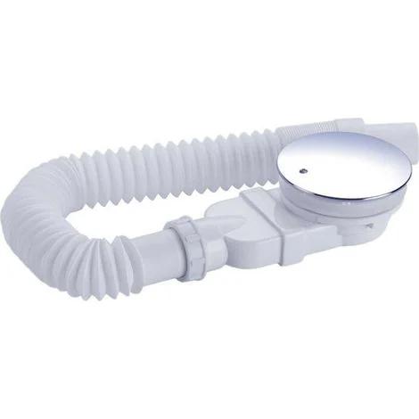 Piletta doccia extra piatta 90 mm - Kit foro di scarico per piatto doccia, piletta doccia con sistema antiodore, filtro per capelli, tubo flessibile