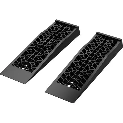 Wiltec Set 2 Cunei per Camper Auto, 70 x 20 x 7,8 cm, max 5 t, materiale antiscivolo in PP, per livellamento veicolo
