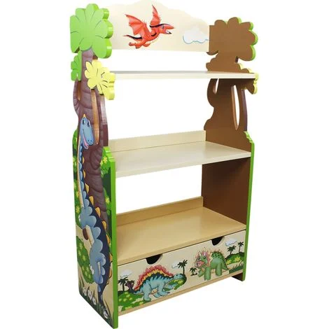 Fantasy Fields - Dinosaur Unito mano artigianale bambini Libreria in legno TD-0069A