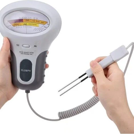 Tester di cloro e pH CL2, tester digitale LCD multifunzione, tester di livello di cloro con sonda, per piscine e spa