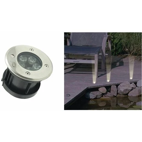 Segnapasso LED 5W Luce Fredda Faretto Incasso Esterno Caplestabile Giardino