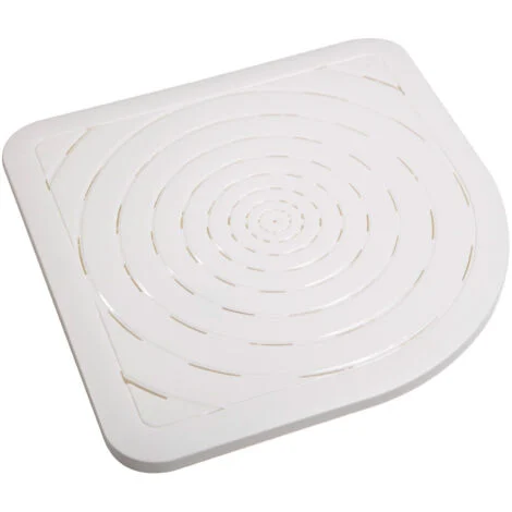 Pedana doccia antiscivolo in resina 56x56 tappeto doccia bianco bagno mod. Oasi