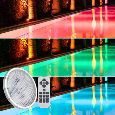 Faretto LED PAR56 RGB per piscina 12V AC - 24W - Tenuta stagna