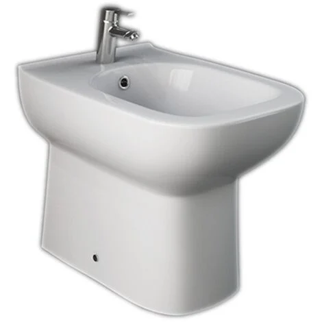 BIDET RIVER IN CERAMICA BIANCA A TERRA