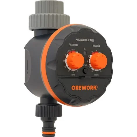 Timer per irrigazione a pressione zero Orework2 manopole rotantiIdeale per irrigazione a goccia, giardini e frutteti