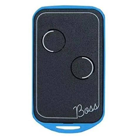Trasmettitore 2 canali codice fisso innesto quarzo 30.900 Mhz autoapprendente automazione cancelli Nologo BOSS-QC2-B - Blu