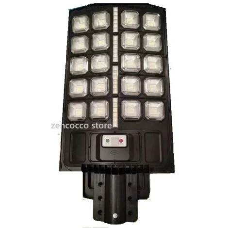 LAMPIONE STRADALE con PANNELLO SOLARE LUCE LED 1200W SENSORE CREPUSCOLARE IP65