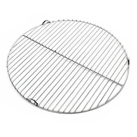 Wiltec Griglia rotonda in acciaio inossidabile 44,5 cm per barbecue a carbone e a gas