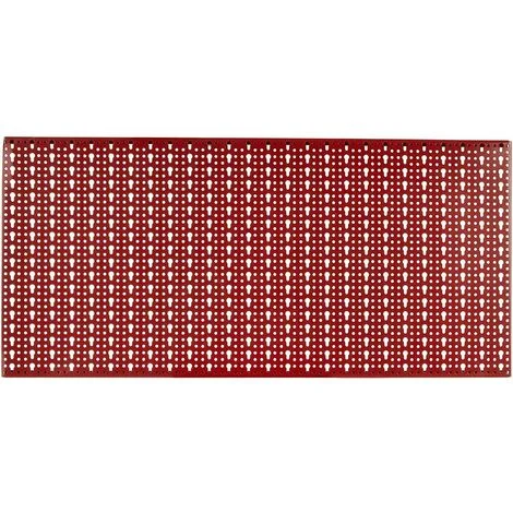 PANNELLO FORATO PORTA ATTREZZI UTENSILI UTENSILI DA LAVORO MURO PARETE 578 ROSSO CON GANCI